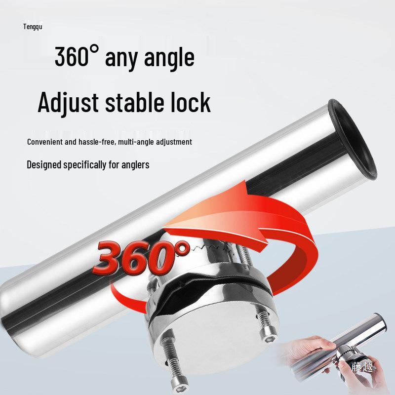 Stainless Steel Fishing Rod Holder for Boats and Yachts