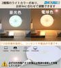ZHOUMIN LED Sensor Automatic 2 Colors Motion Sensor Indirect Stepless for Indoor Use Pack Japanese Instructions Light, Activation, Type-C