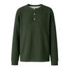 Men's Casual Knit Button-Up Long-Sleeve Shirt
