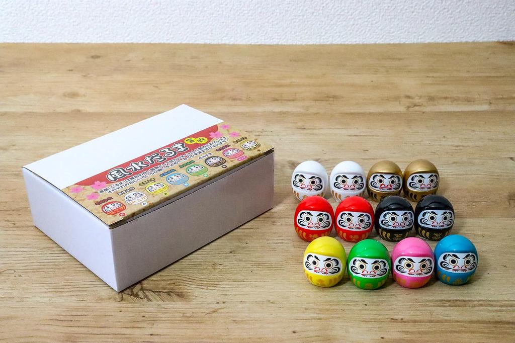Castle Enterprises Feng Shui Daruma Display Set (12 pieces, 3.2cm long) [Commercial Use Set]