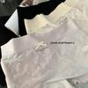 Girl Summer Lace Jacquard Flower Flower Breathable High Play Ice Silk Middle Waist Flat Angle Briefs