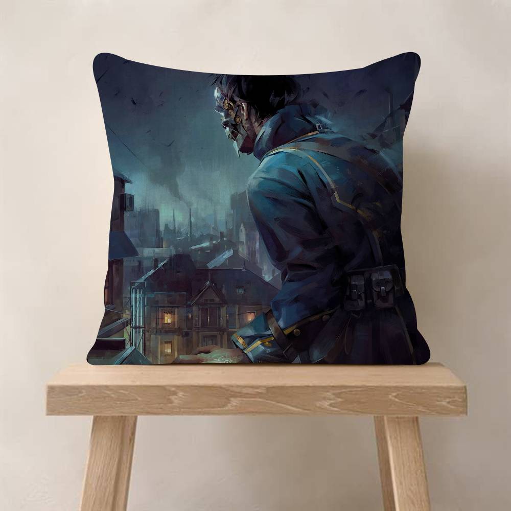 Dishonored Game Pillow Gift Home Office Decoration Bedroom Sofa Car Cushion Cover Case x