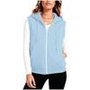 Women’s Sleeveless Sun Protection Vest Zip Up Hoodie Jacket Lightweight Drawstring Sweatshirt Outdoor Shirt with Pockets