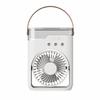 Mini Evaporative Air Cooler with Spray Mist, Portable Desk Fan for Outdoor Camping Office, Humidifier Personal Cooling Fan