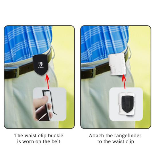 Golf Rangefinder Magnetic Belt Clip Rangefinder Waist Clip Golf Supplies Waist Fixator Lightweight Portable Golf Accessories