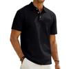 Heren Lapel Poloshirt, Zomer Casual Korte Mouwen Zak T-shirt, Losvallend Top