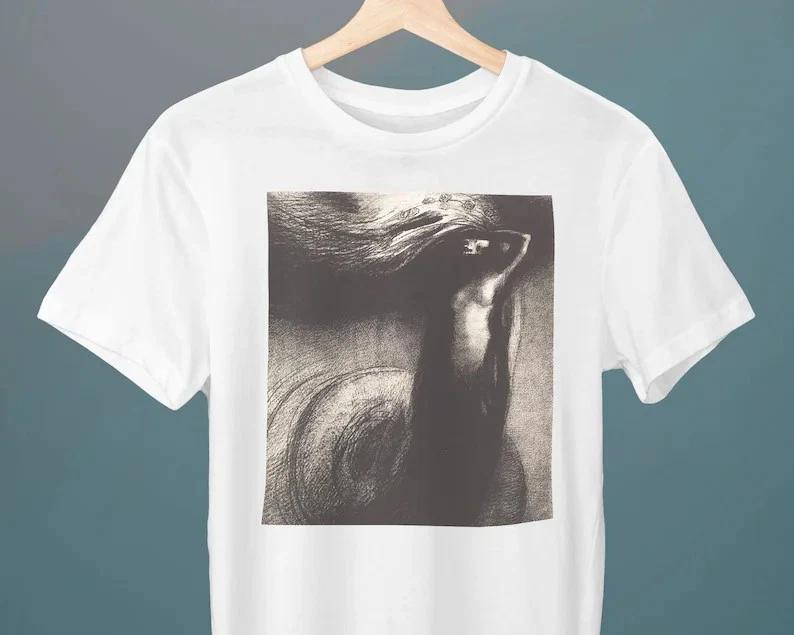 Death - My Irony Surpasses All Other, Odilon Redon, Unisex T-Shirt XXL