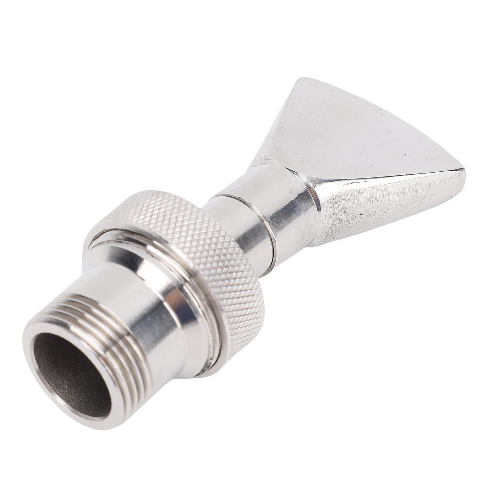 

Fan Shaped Fountain Nozzle Stainless Steel 3/4 Inch 1/2 Inch Universal Flat Fountain Pond Water Nozzle Sprinkler for Garden Pool Landscaping