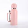 Water Bottle Stainless Steel Football Cup Outdoor Accompanying Sports Kettle Double Layer Thermos Cup with Handle