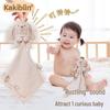 Organic Cotton Plush Baby Comfort Blanket & Teether Toy