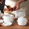 Ruhan Ceramic Double Lid Stew Pot