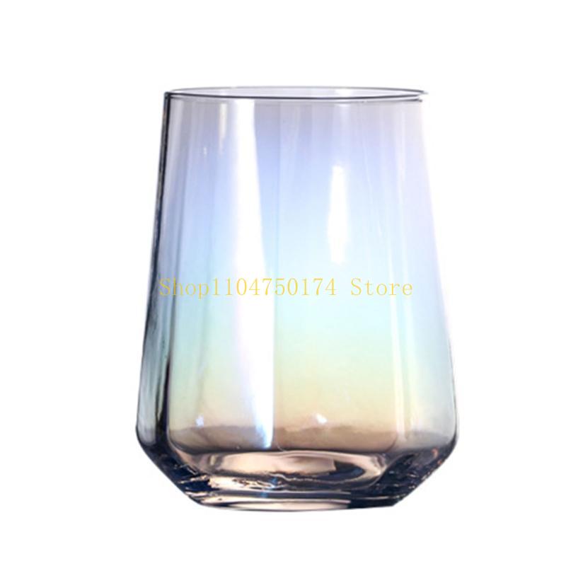 Creative Large Capacity Transparent Crystal Juice Glass Drinking Glass 4 Col top sale