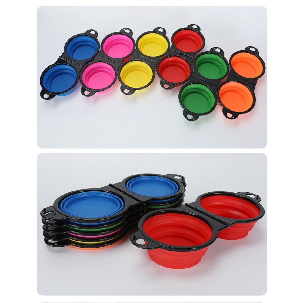 Collapsible Foldable Dog Bowl TPE Puppy Food Container Portable Dog Feeder Dish  Dog