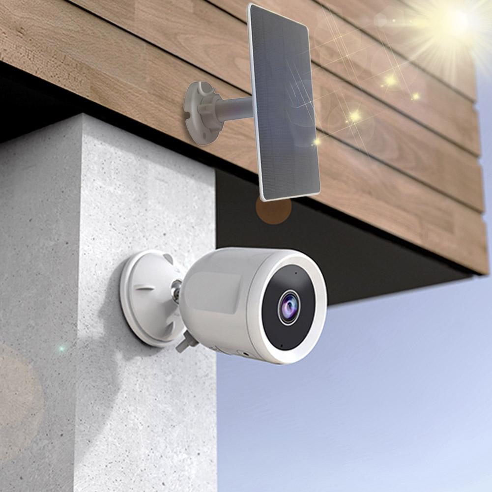 12W Security Camera Solar Panel DC 5V USB Solar Panel 360°Adjustable Mounting Outdoor Solar Cells Charger for Cameras