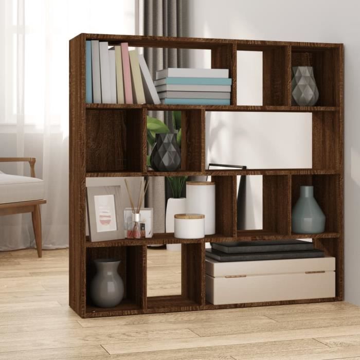VidaXL Bibliothèque-Séparateur de pièce Chêne marron 105x24x102 cm 823252