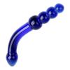 Blue Crystal 5 Beads Wand Glass Quantity Plug