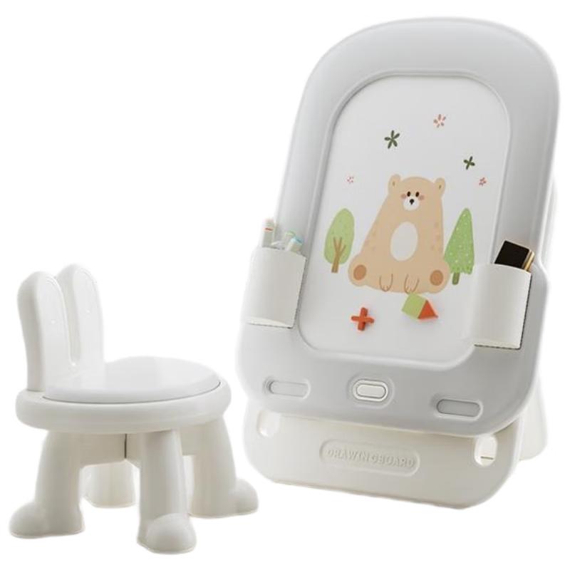 Детская магнитная доска для рисования со стульчиком