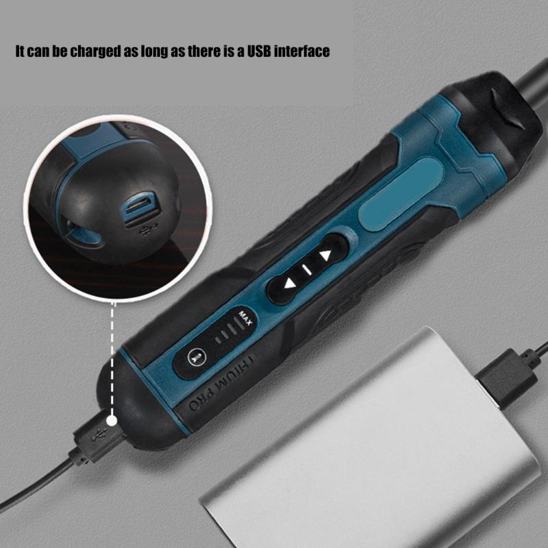 Electric Screwdriver 4 Torques Settings Magnetic Head Design Battery Powered Tool Cordless Screwdriver
