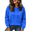 Felpa Casual da Donna Colore Spalle Cadenti Manica Lunga Pullover