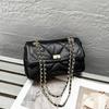 European Station Real Leather Womens Bag 2025 Small Fresh Lambskin Tassel Style Chain Bag Large Capacity Versatile Fashion Small Square Bag