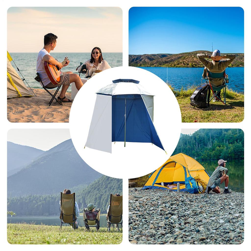 Portable Umbrella Shade Sports Umbrella Tent Waterproof Semi-Circular Fishing Umbrella Accessories UV Protection Fishing Parasol