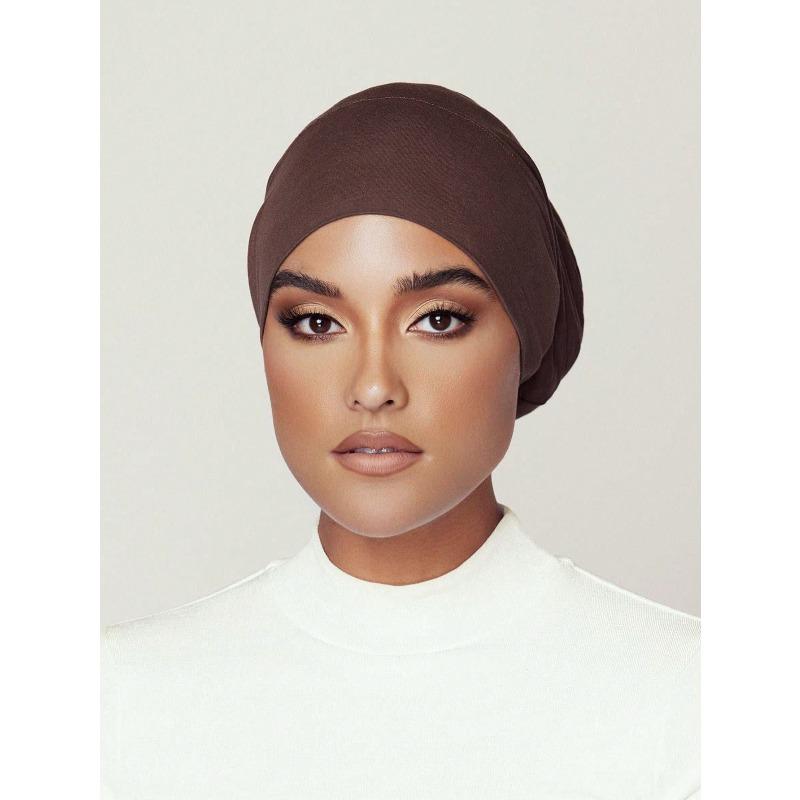1pc Women's Drawstring Turban Hat Breathable Comfortable Stretchy Sweatproof Multipurpose Sports head wrap For Daily Wear Sports