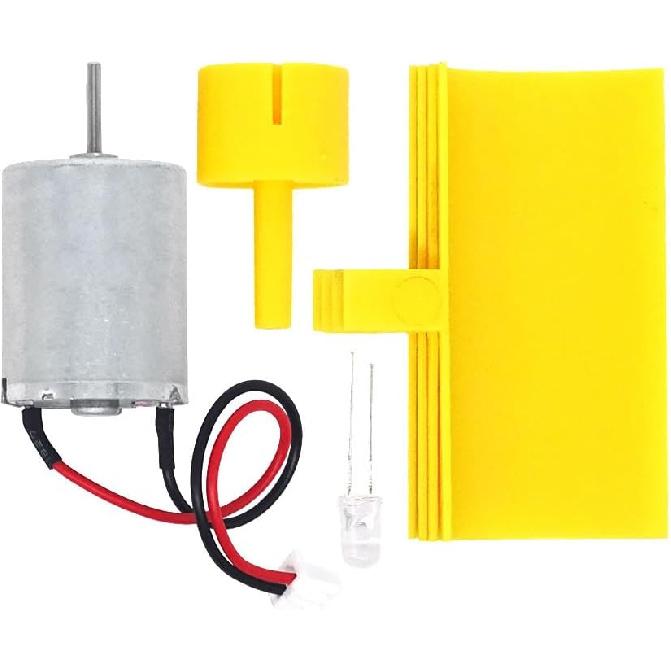 Electricity Generator, Micro Wind Turbines Dc Motor Vertical Motor Blades DIY Kit for Science Education Experiment, 5.5 M/s