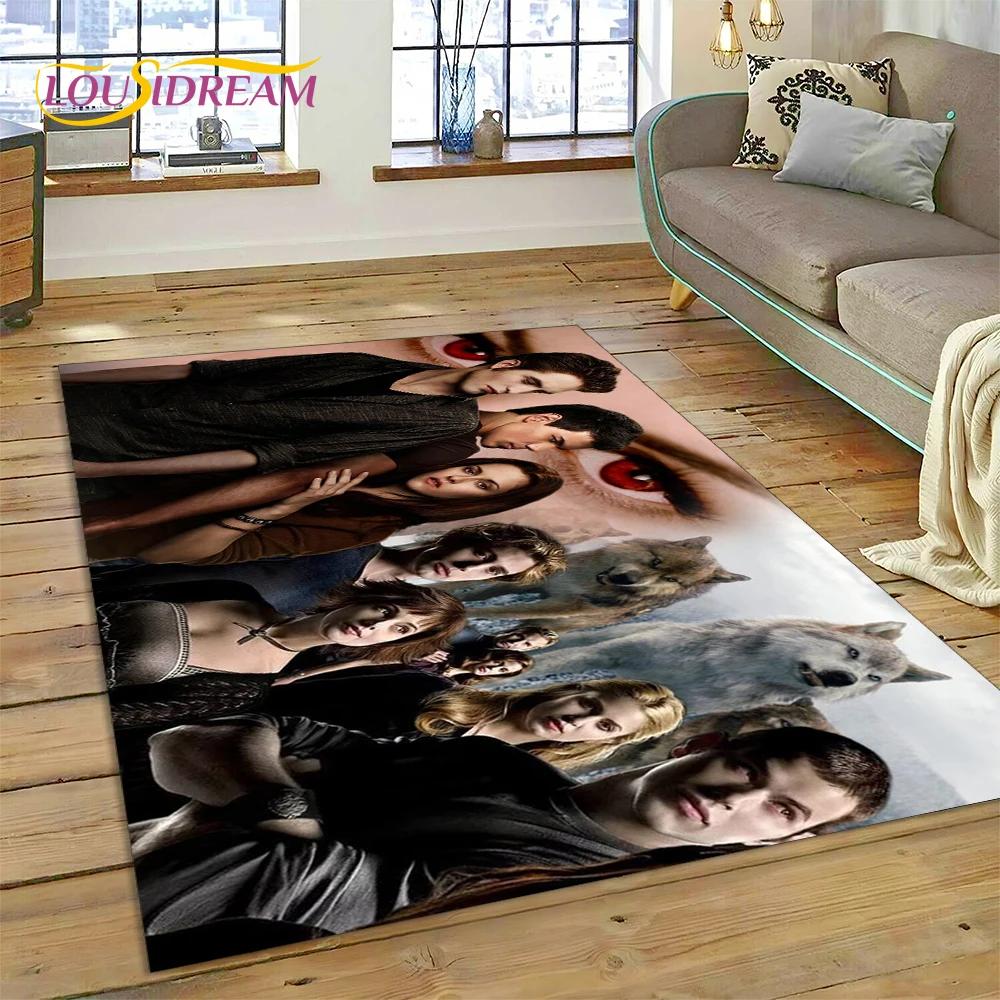 3D The Twilight Saga Edward Bella Rug Carpet for Living Room Bedroom Home Decor,Floor Mat Non-slip Decoration for Sofa Doormat