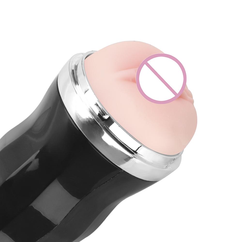 USB Rechargeable 18 Modes Realistic Self Heating Sex Toys For Men Real Vagina and Mouth Automatic Male Masturbator