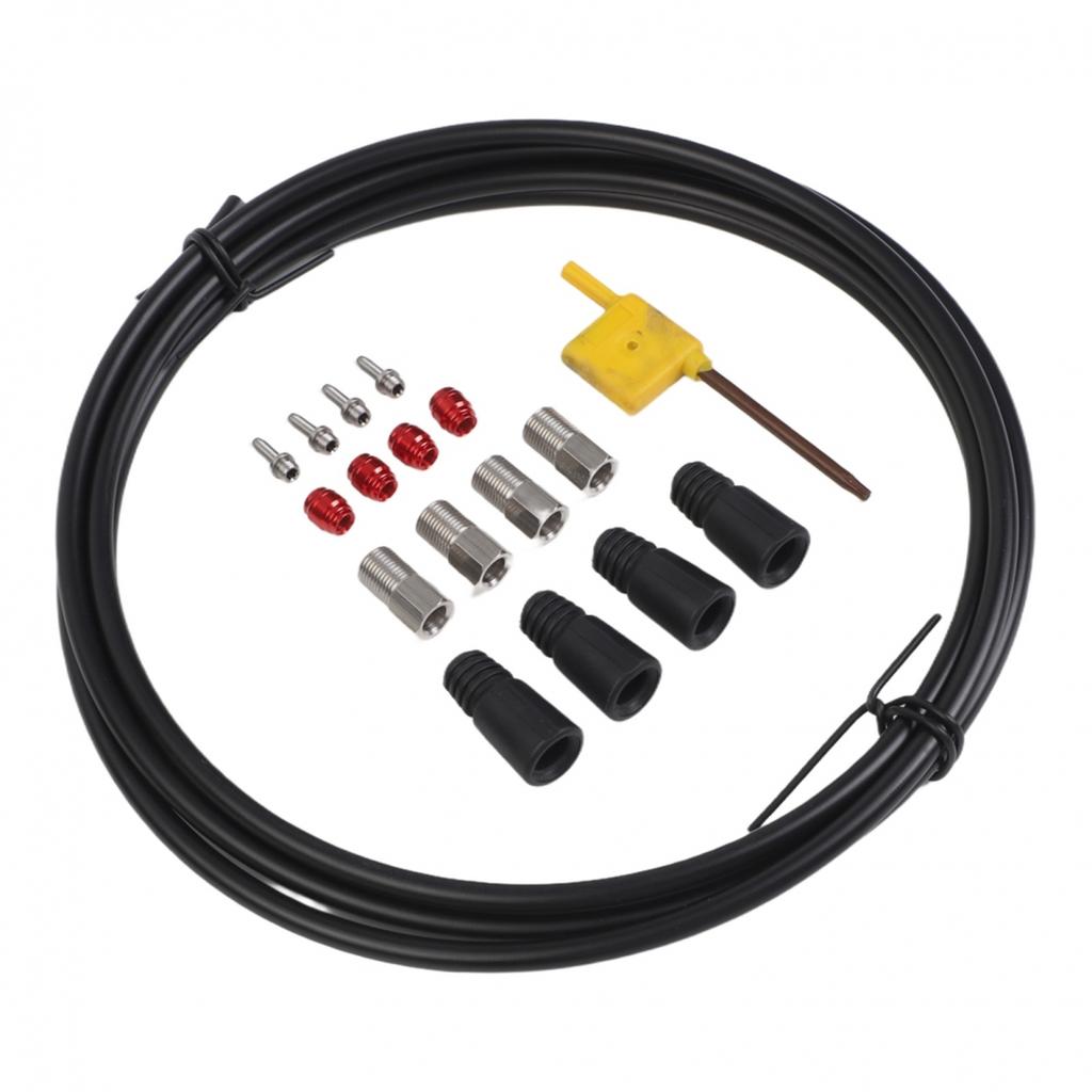 Accurate Size Bike Hydraulic Brake Hose Black Color