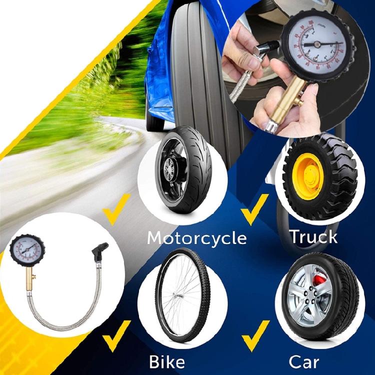 Auto Tire Gauge Bicycle Pressure Meter Tester Diagnostic Monitoring System Tool