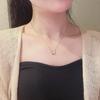 Korean Mother-of-Pearl Titanium Butterfly Necklace: Elegant & Versatile Women's Jewelry