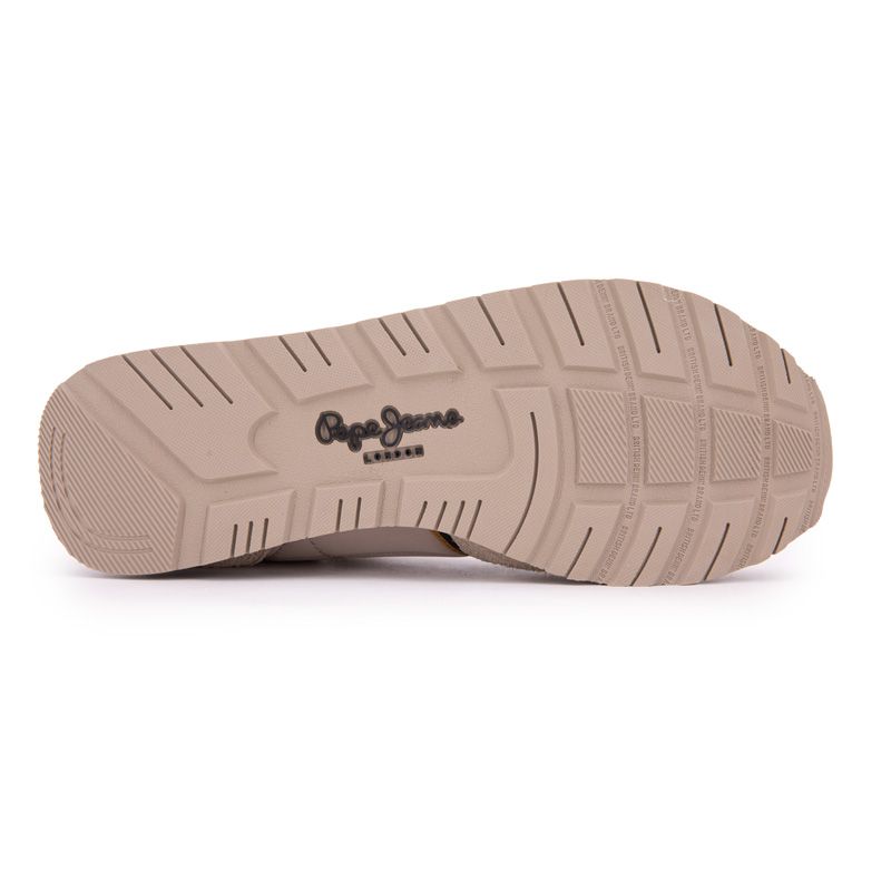 Men's Sand-colored Fabric Sneakers with Laces PEPE JEANS