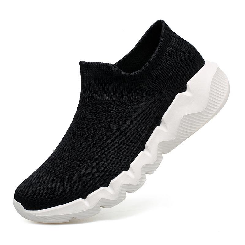 Fashion Red Sneakers Male Size 35-48 Breathable Knit Socks Shoes Woman Slip-On Platform Women's Sports Shoes Zapatillas De Mujer