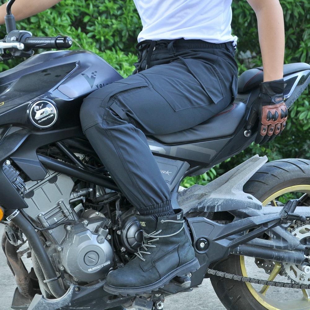 New product Motorcycle winter riding pants, waterproof, piled, thickened, windproof, high-waisted leggings, locomotive anti-drop pants for men