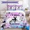 Love Dance67 Customize Your Name Bedding Set Breathable Duvet Cover With Pillowcases Decorative Bed Linen For Bedroom Home Decoration Birthday Gift