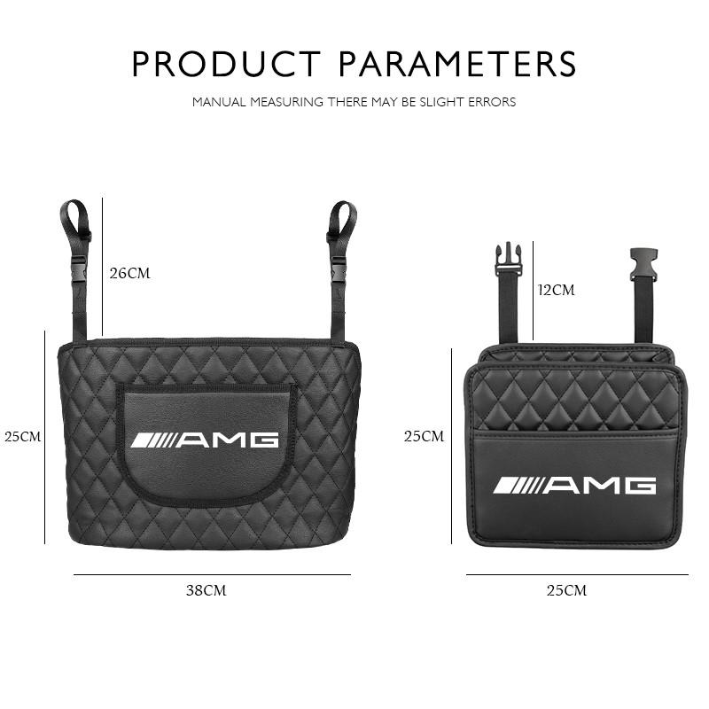 Car Backseat Organizer Multifunction Interior Storage Bag For Mercedes Benz AMG W206 W204 W205 W212 W213 W221 W22 Keychain AY1