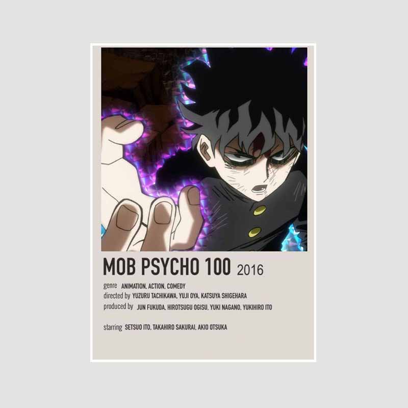 Classic Anime Collection Poster My Hero Academia Spirited Away Retro White Paper Posters Wall Prints Pictures Home Decor Room Decoration Art Painting