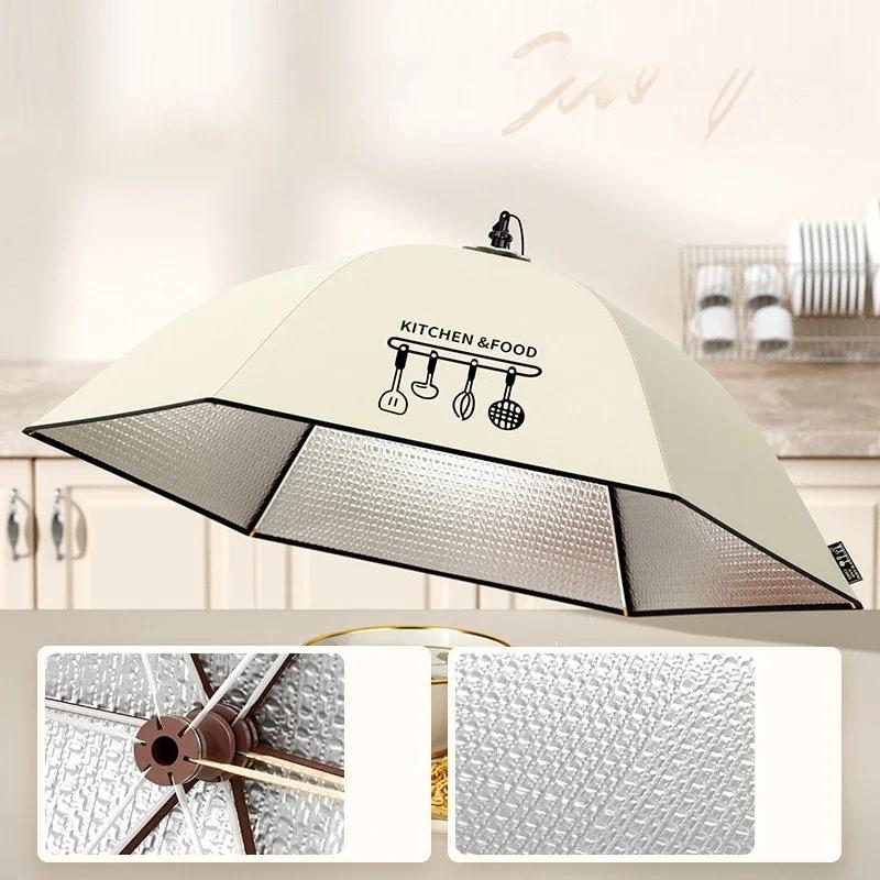 Food Insulation Cover Winter Folding Dustproof Dining-table Food Cover Rice Vegetable Utensil Cover Kitchen Gadgets Accessories