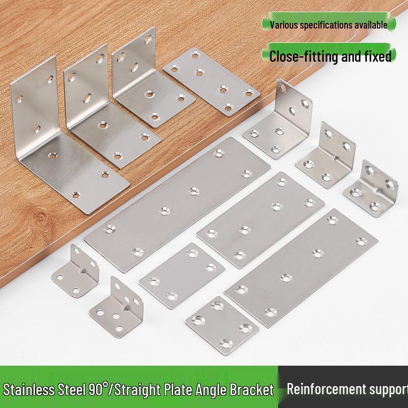 Stainless Steel L-Shaped 90° Angle Bracket Triangle Support Connector