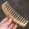1Pcs Sandalwood Broad-Tooth Curled Hair Wooden Comb Scalp Massage Comb For Women Girls Ladies