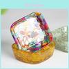 Resin Square Crystal Filling Dismagnetization Bowl For Home Decor Gift For Couples And Friends