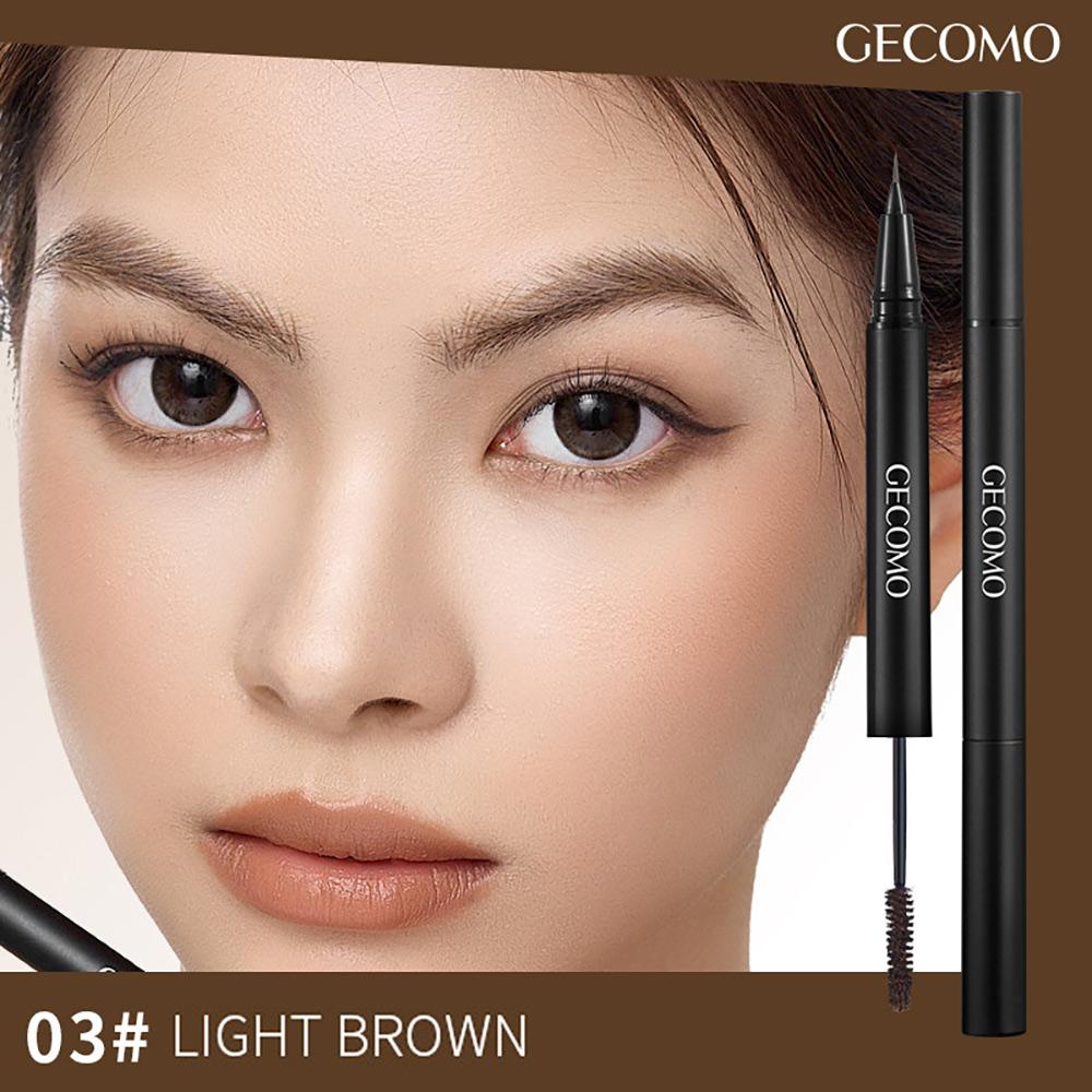 

Карандаш для бровей GECOMO Double-effect Three-dimensional Eyebrow Pencil Double-Head Eyebrow Dye Natural Color Very Fine Smooth Non-Cleaking Eyeliner