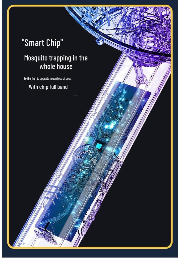Rechargeable 3-in-1 Foldable Electric Mosquito & Fly Swatter Lamp