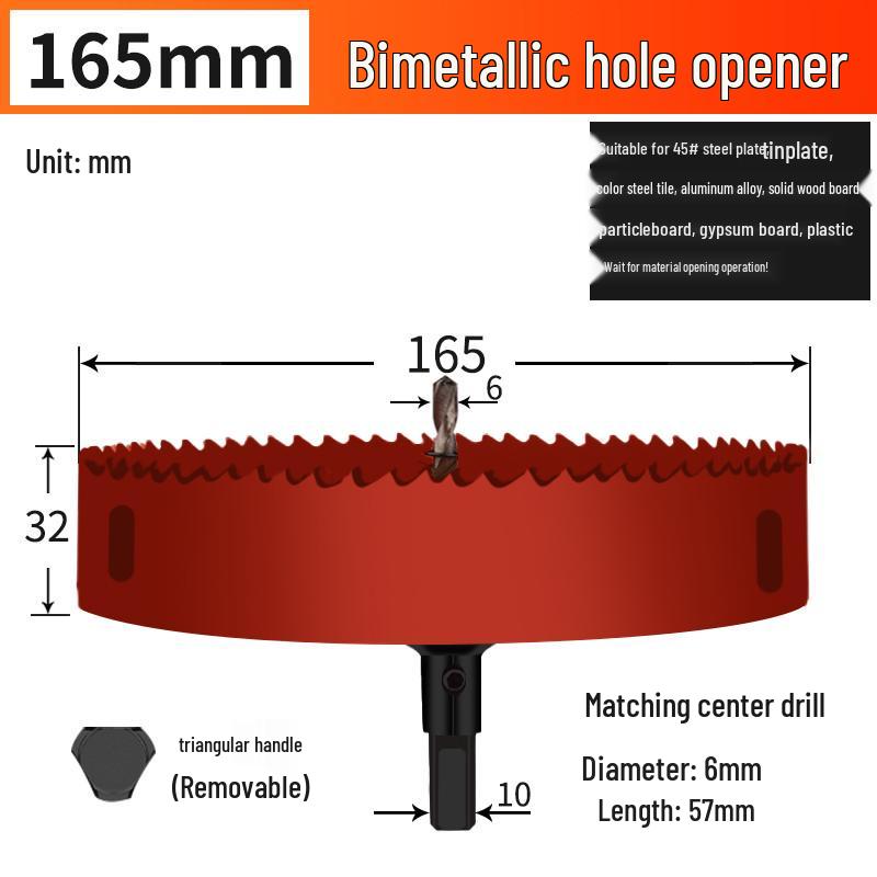 Bimetal Multifunctional Hole Saw for Wood, Gypsum, Metal & Plastic