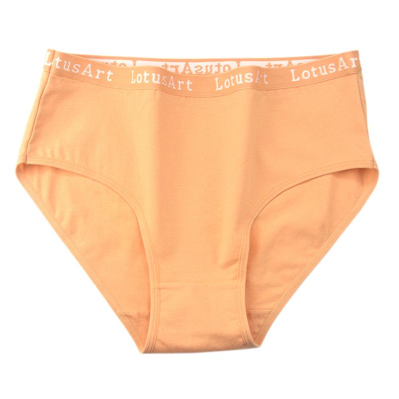 Plus Size Women's Cotton Mid-Rise Briefs for Summer