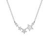 Necklace Smile Stitched Stars Romantic Atmosphere Clavicle Chain Pink Zirconium Exquisite Sweet Sparkling Niche Design Good Luck ZP-X355