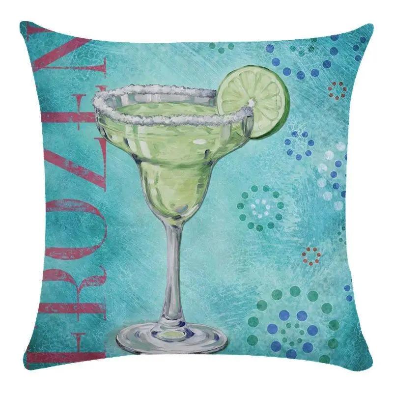 

Наволочка с рисунком фруктового напитка для офиса, гостиной, автомобиля, украшения для дома, наволочка 40x40cm