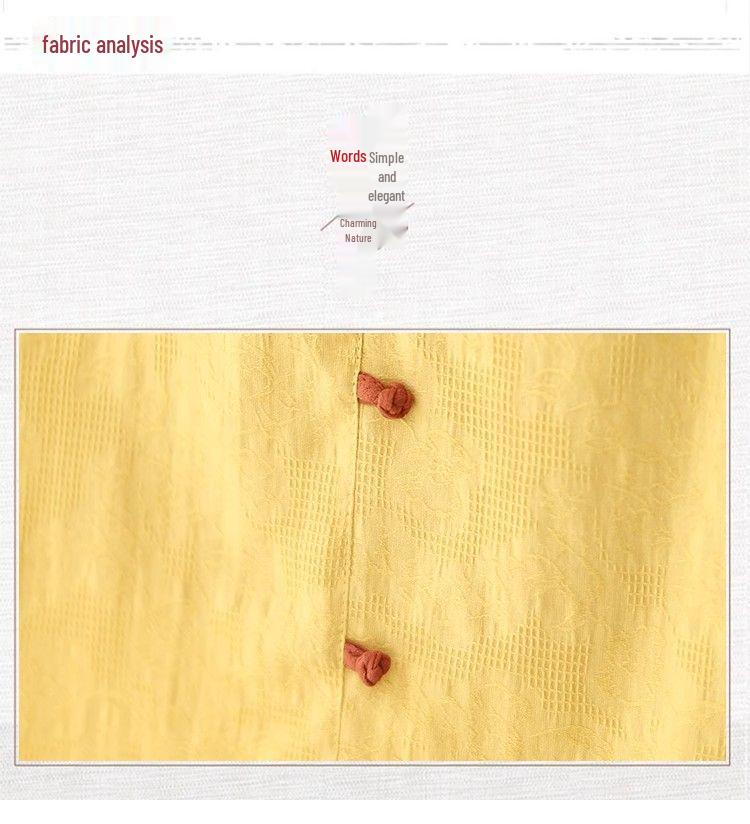 Retro Embroidered Short-Sleeve Cotton-Linen T-Shirt for Middle-Aged Women - Spring/Summer