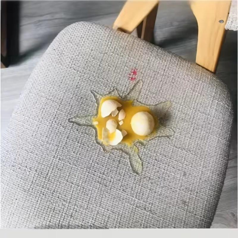 Broken Egg Spoof Phone Stand Realistic Spilled Milk Tea Prank Toy Funny Desk Ornament Stress Relief Decorative Holiday Gift